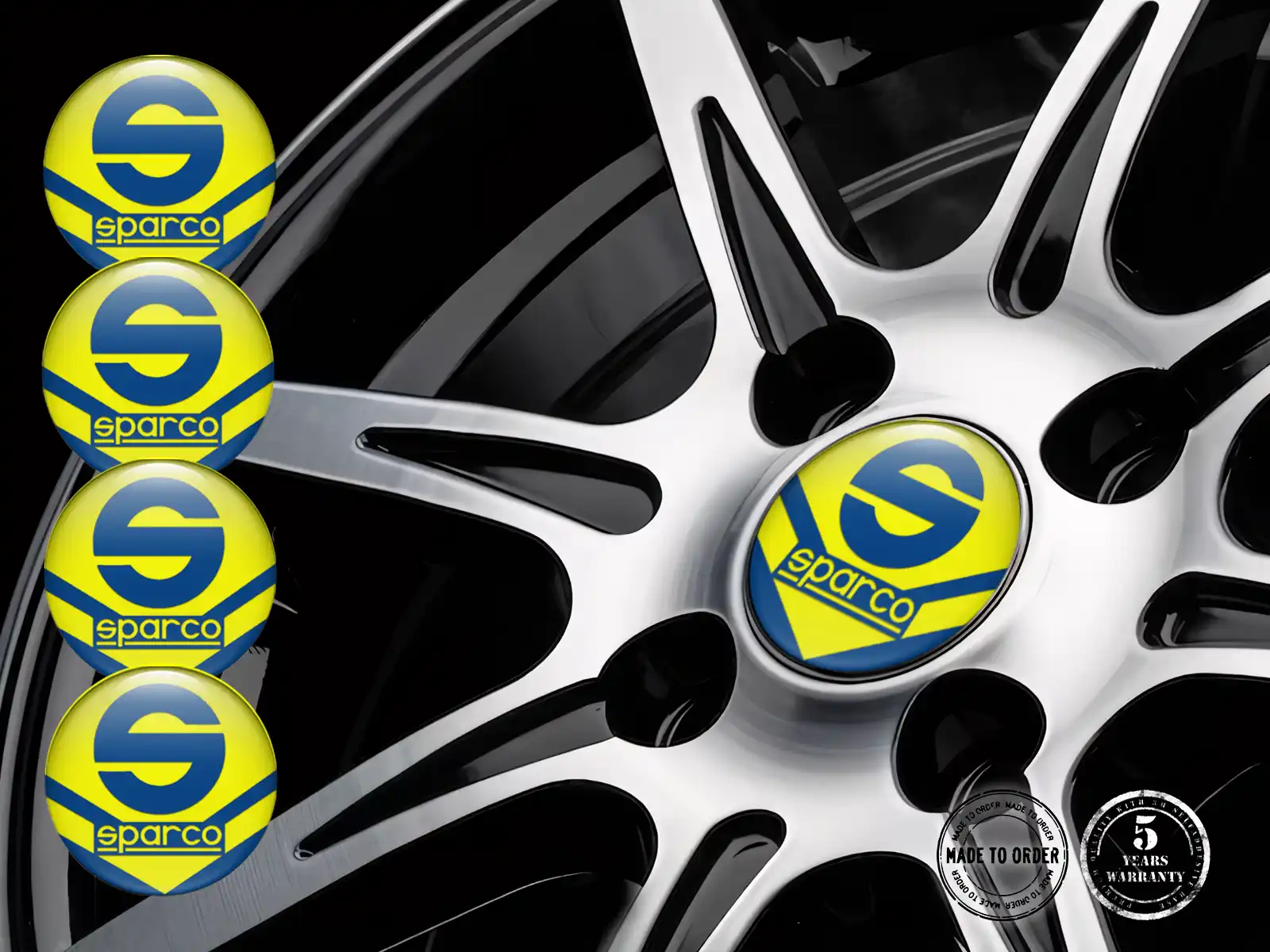 Sparco Individuelle Dome Aufkleber Premium Radlabels